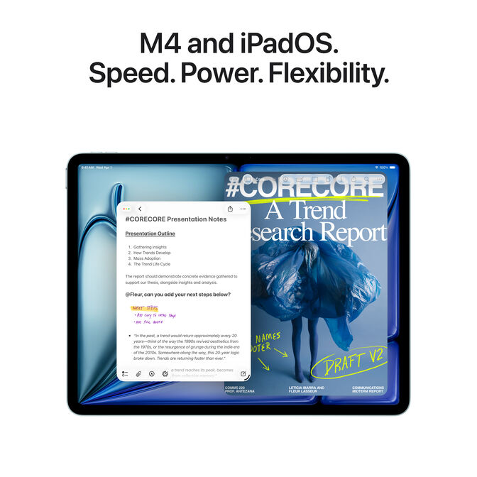 Tablet Apple iPad Air M4 11" Wi-Fi 1TB Amarelo Radiante image number 3