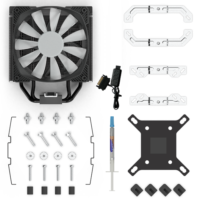 Cooler CPU Montech Air Cooler 210 ARGB image number 5