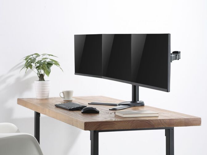 Suporte de Mesa Tabletop Articulado Equip 17" a 27" Triplo M&aacute;x. 7kg (p/Ecr&atilde;) image number 4