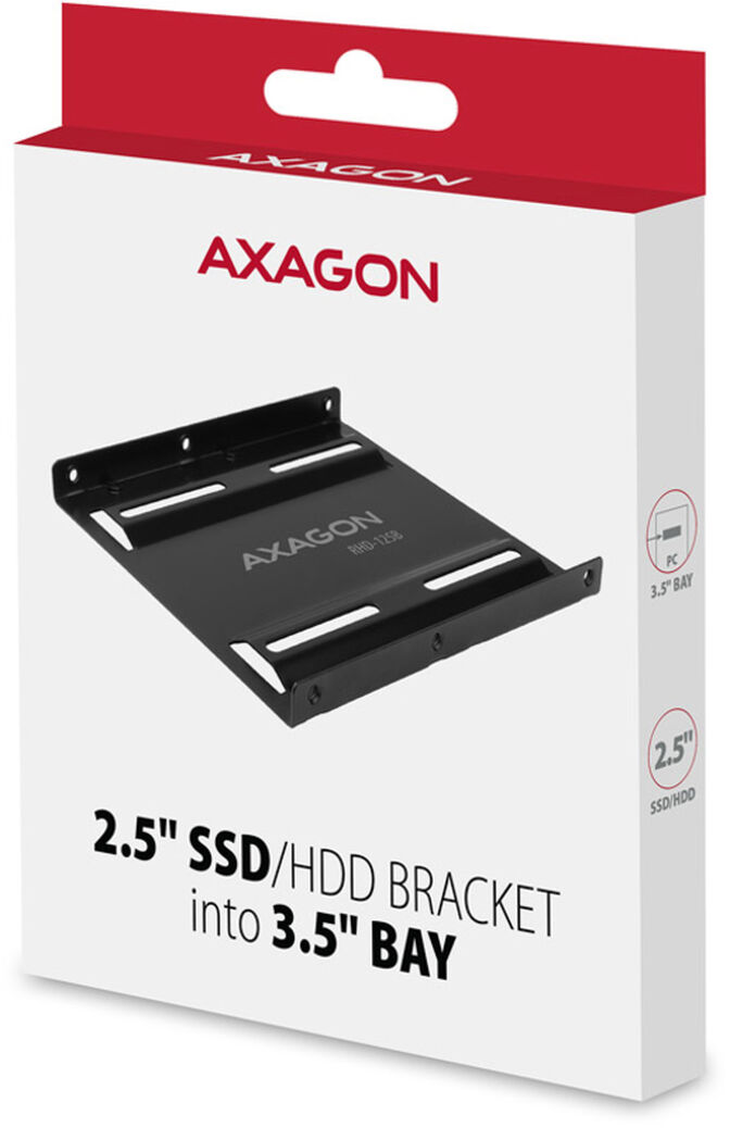 Adaptador AXAGON RHD-125B 2.5" HDD para 3.5" Preto image number 4