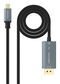 Cabo Conversor Nanocable USB-C/M > DisplayPort/M 8K 2 M Preto