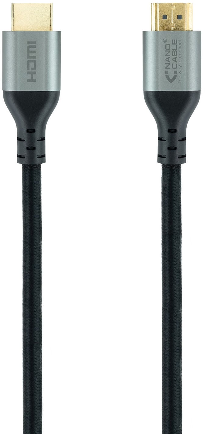 Cabo HDMI V2.1 Ultra High Speed Nanocable A M/M 2 M Preto Certificado ULTRA image number 1