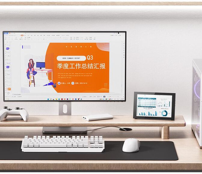 Monitor Port&aacute;til LCD TFT 8" Jonsbo DS8 Preto image number 3