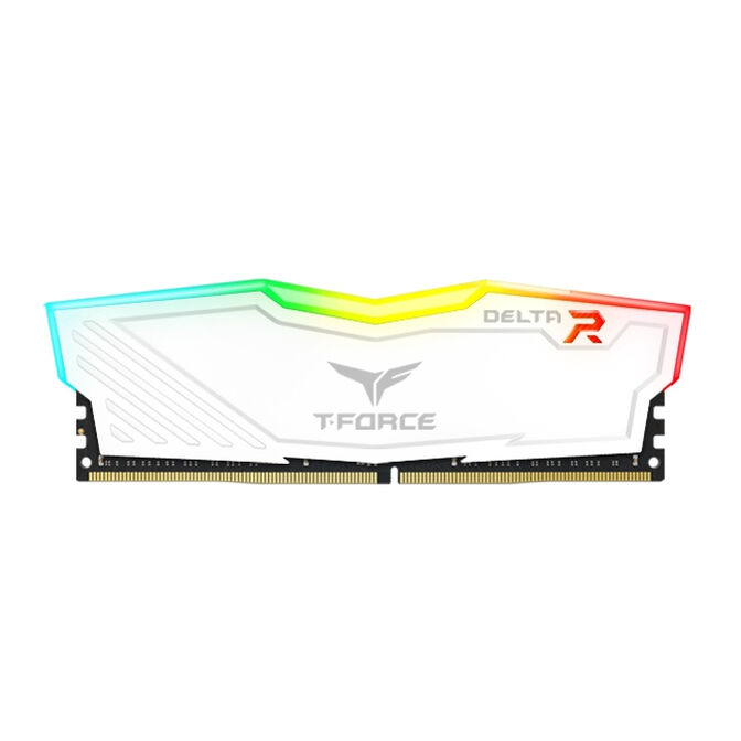 Team Group Kit 16GB (2 x 8GB) DDR4 3200MHz Delta RGB Branco CL16 V2 image number 0