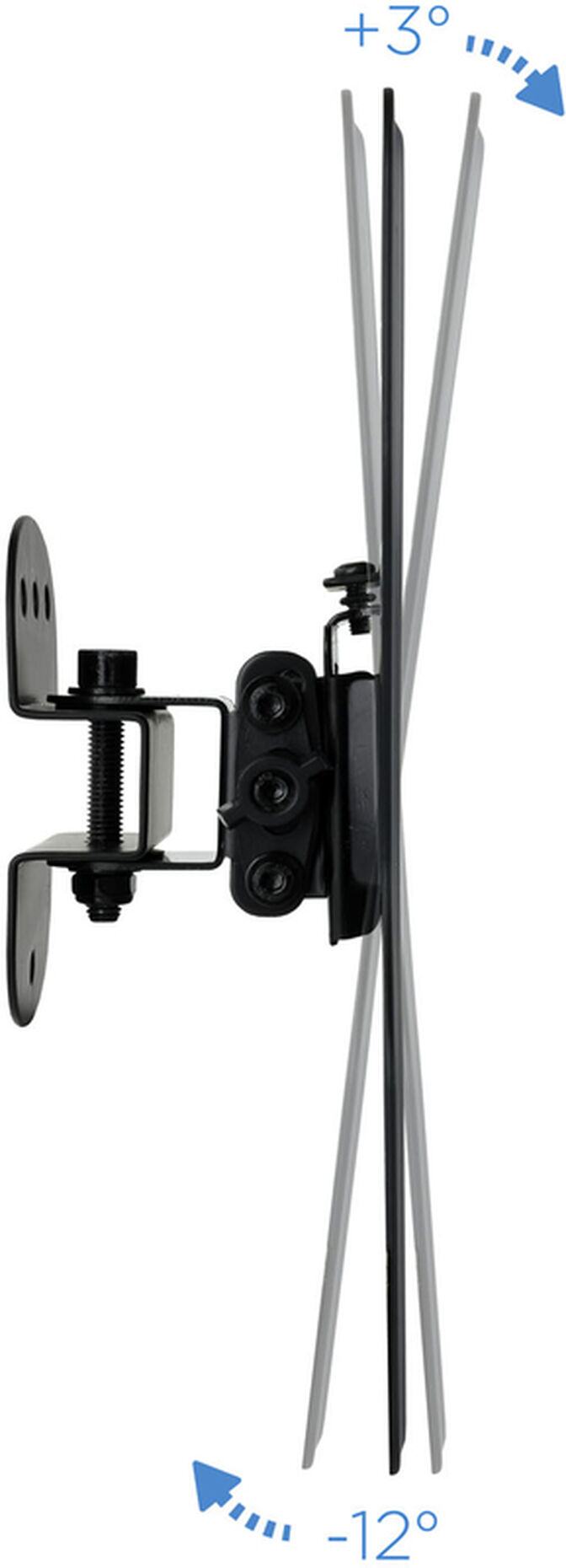 Suporte de Parede Tooq 23" a 42" Max. 25kg Preto image number 2