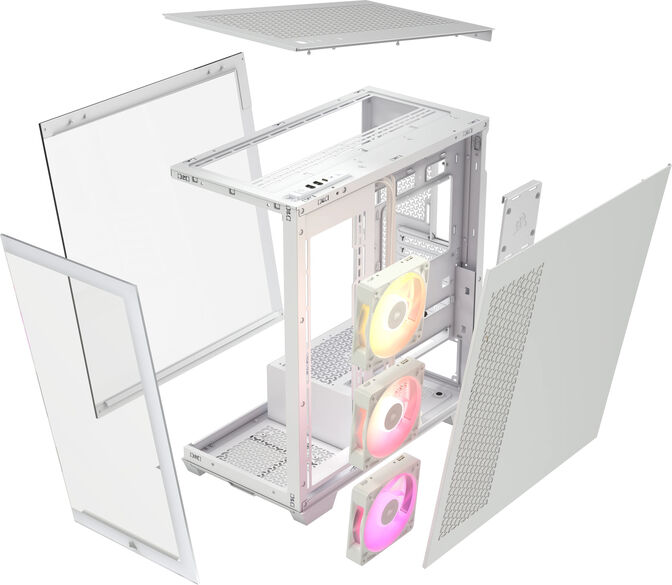 Caixa ATX Corsair iCUE LINK 3500X RGB Branca Vidro Temperado image number 5