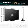 Televis&atilde;o Hisense 65U8Q 65" QD Mini LED UltraHD 4K VIDAA image number null