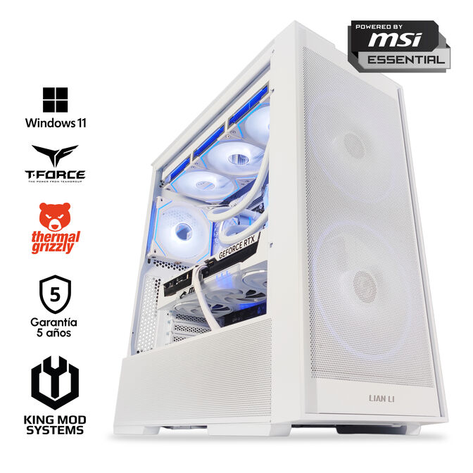 Computador King Mod Gamer-PC Ryzen 7 9800X3D 32GB DDR5 2TB RTX 5070 Ti WiFi W11 Bonus