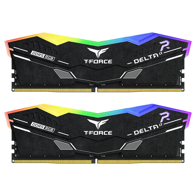 Team Group Kit 64GB (2 x 32GB) DDR5 6000MHz Delta RGB Preto CL30 image number 0