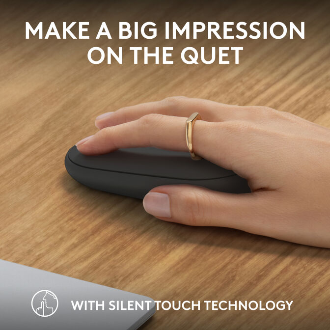 Rato Logitech Pebble 2 M350s 4000DPI Wireless/Bluetooth Grafite image number 5