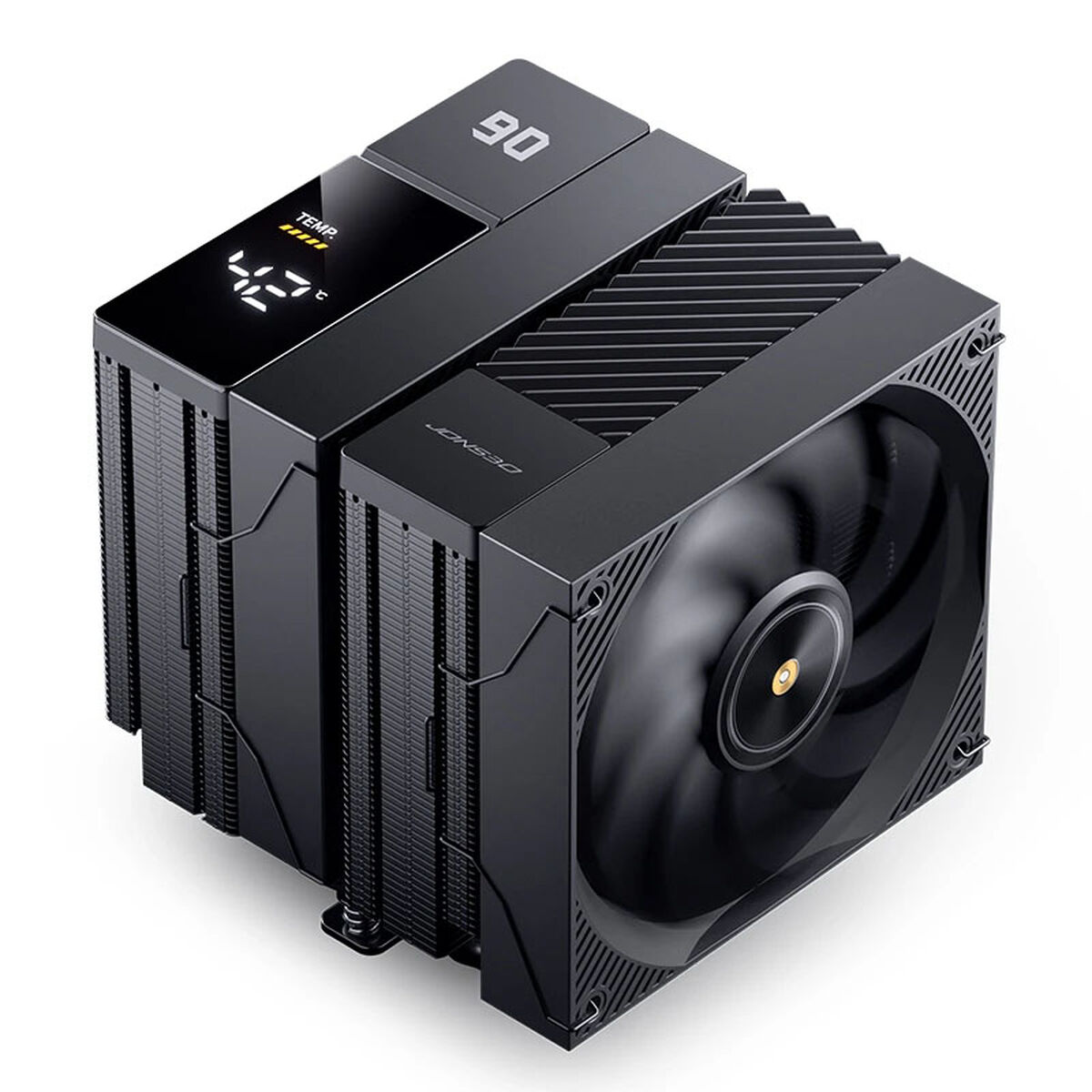 Cooler CPU Jonsbo CC90 Dual Tower com Display Preto - 2x 130mm