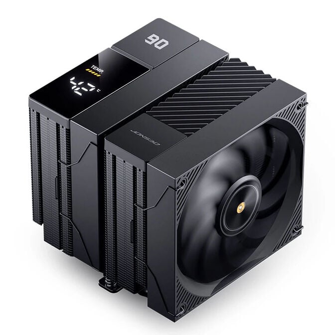 Cooler CPU Jonsbo CC90 Dual Tower com Display Preto - 2x 130mm image number 0