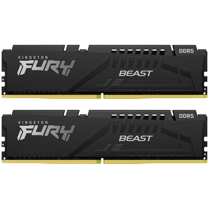Kingston Kit 32GB (2 x 16GB) DDR5 6000MHz FURY Beast Preto CL30 image number 1