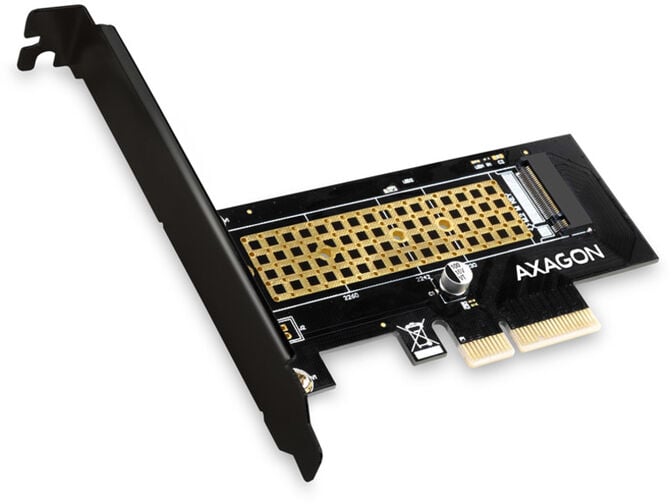 Adaptador PCIe-3.0-x4 AXAGON PCEM2-N, 1x M.2/NVMe/SSD com dissipador passivo image number 1