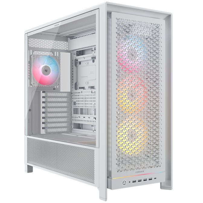 Caixa E-ATX Corsair Frame 5000D RS ARGB Airflow Branca Vidro Temperado image number 0