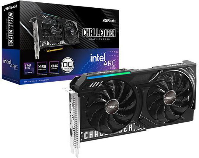 Gr&aacute;fica ASRock Intel ARC B570 Challenger 10GB OC GDDR6 image number 5