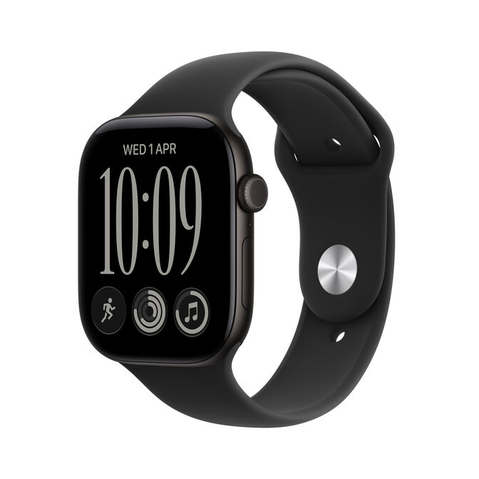 Smartwatch Apple Watch Series 12 GPS + Cellular 46mm Black Aluminium Case with Black Sport Band - M/L image number 0