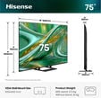 Televis&atilde;o Hisense 75E8S 75" QLED UltraHD 4K VIDAA image number null