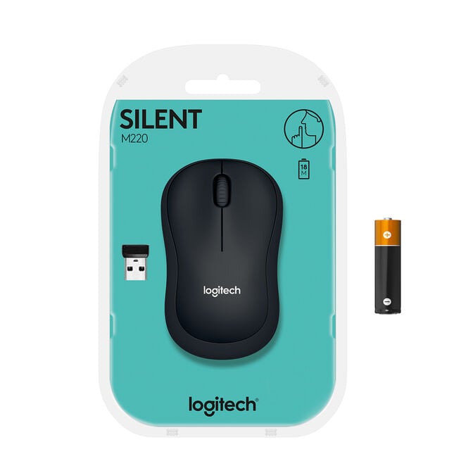Rato Logitech M220 Silent Wireless Preto image number 10