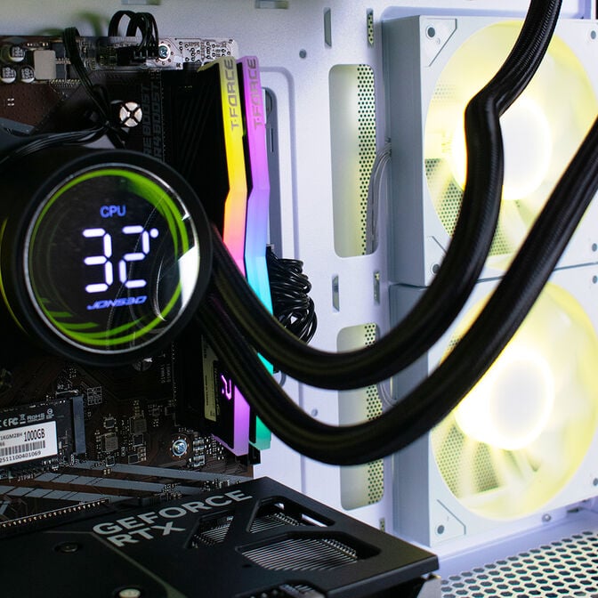 Computador AURA Gamer-PC Ryzen 5 5600 32GB DDR4 1TB RTX 5060 WiFi W11 image number 4