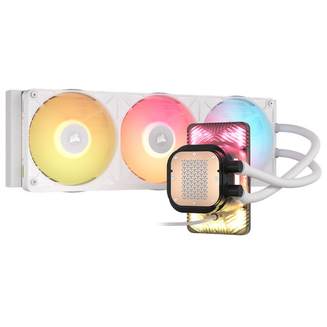 Water Cooler CPU Corsair iCUE LINK TITAN II 360 RX RGB LCD 360mm Branco image number 2
