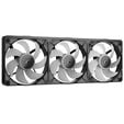 Ventoinha Corsair iCUE Link RX360 II Unified Frame Pretas RGB PWM Tripla Vento&iacute;nha 120mm (360mm) com HUB image number null