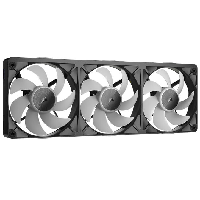 Ventoinha Corsair iCUE Link RX360 II Unified Frame Pretas RGB PWM Tripla Vento&iacute;nha 120mm (360mm) com HUB image number 3