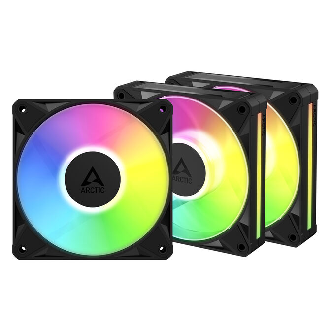 Ventoinha Arctic P12 BioniX PWM ARGB 120mm (Pack 3) - Preto image number 1