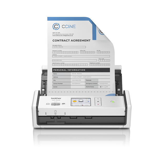 Scanner Port&aacute;til Brother ADS-1800W 30PPM WiFi image number 0