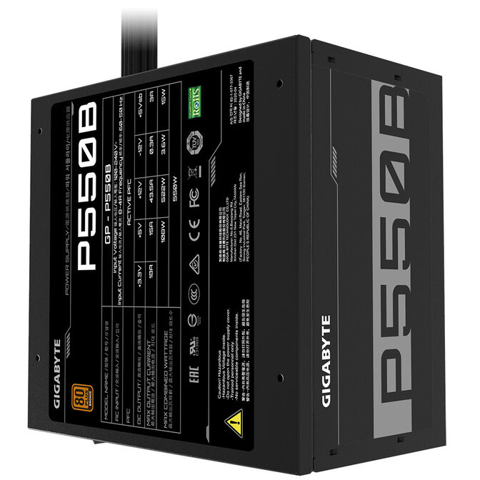 Fonte Gigabyte P550B 550W 80+ Bronze image number 1