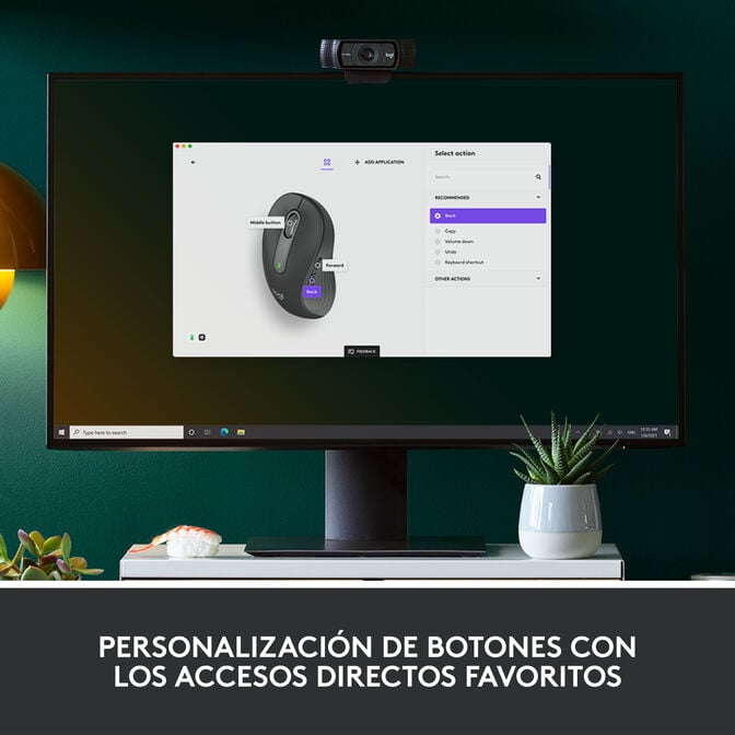 Rato Logitech Signature M650 para Canhotos 4000DPI Wireless/Bluetooth Grafite image number 8