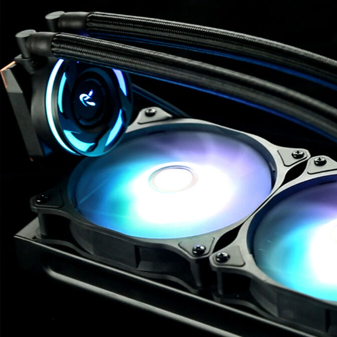 Water Cooler CPU Raijintek Eos RGB Rainbow 240mm image number 9