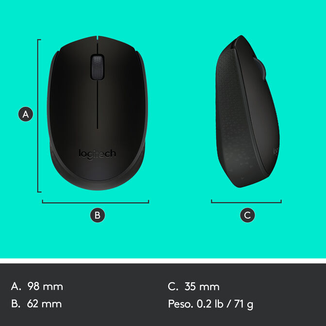 Rato Logitech M171 Wireless Preto image number 12