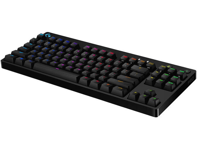 Teclado Logitech G PRO RGB Lightsync GX Blue Clicky Preto (US) image number 9