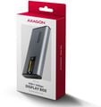 Caixa Externa AXAGON EEM2-SD2 para M.2/SSD C/ Display USB-C 3.2 Gen2 - Silver image number null