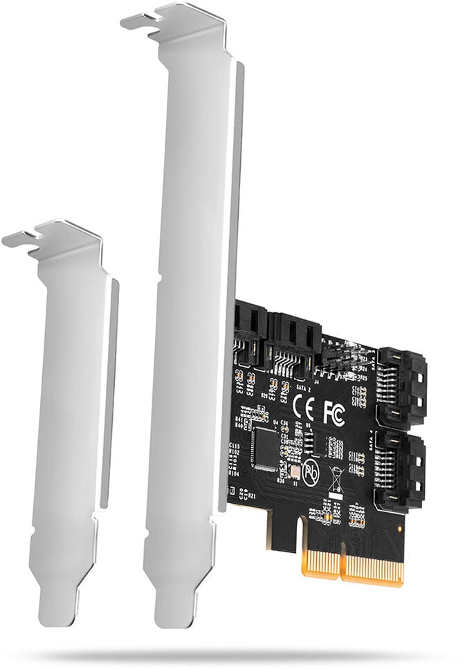 Controlador PCIe AXAGON PCES-SA4X4, 4x, SATA 6G port + LP image number 0