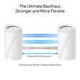 Sistema Mesh TP-Link Deco BE85 BE19000 Tri-Band WiFi 7 Whole Home Mesh Branco (Pack 2) image number null