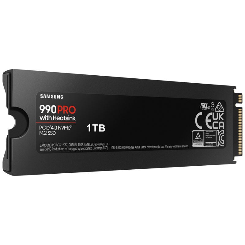 SSD Samsung 990 PRO 1TB Heatsink Gen4 M.2 NVMe (7450/6900MB/s)