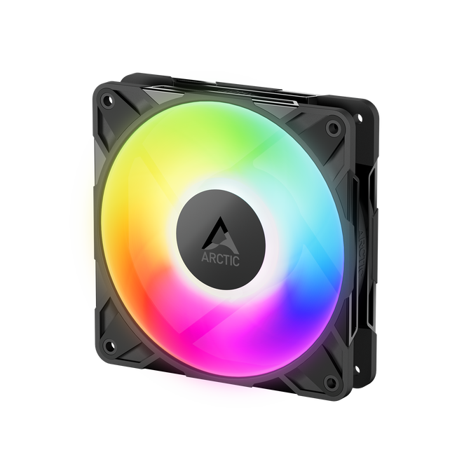 Ventoinha Arctic P12 PRO PWM PST Low Noise ARGB 120mm (Pack 3) - Preto image number 2