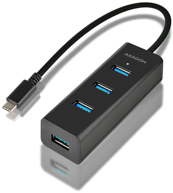 HUB de carregamento AXAGON HUE-S2C 4x USB3.0, MicroUSB Charging Connector, Type-C image number 0