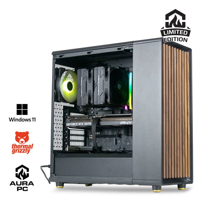 Computador AURA Limited-PC Ryzen 7 7700 32GB DDR5 1TB RTX 5070 WiFi W11 Bonus
