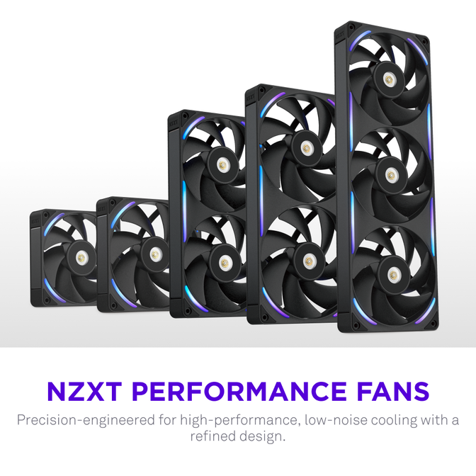 Ventoinha NZXT F240X Perfomance RGB Single-Frame Pretas - Dupla Vento&iacute;nha 120mm (240mm) image number 17