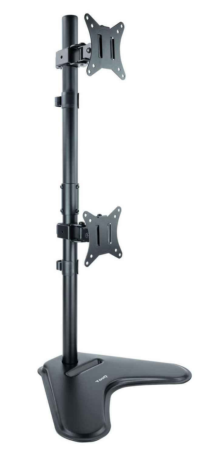 Suporte de Mesa Gaming Tabletop Tooq Duplo (Vertical) Tilt e Altura Ajust&aacute;vel 17" a 32" Max. 9kg Preto image number 0
