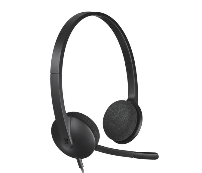 Headset Logitech H340 USB Preto image number 0