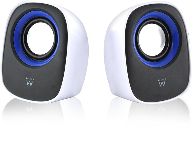 Colunas Ewent Est&eacute;reo 2.0 5W RMS Brancas image number 0