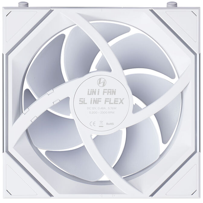 Ventoinha Lian Li UNI FAN SL120 Infinity FLEX Wireless Branco 120mm (Pack 3) image number 5