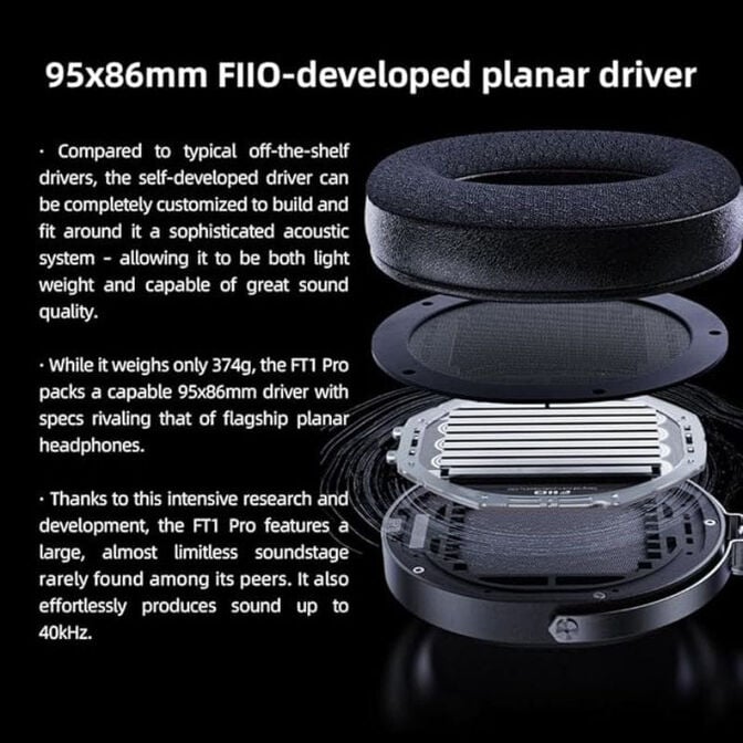 Headphones FiiO FT1 PRO Hi-Fi Pretos image number 9