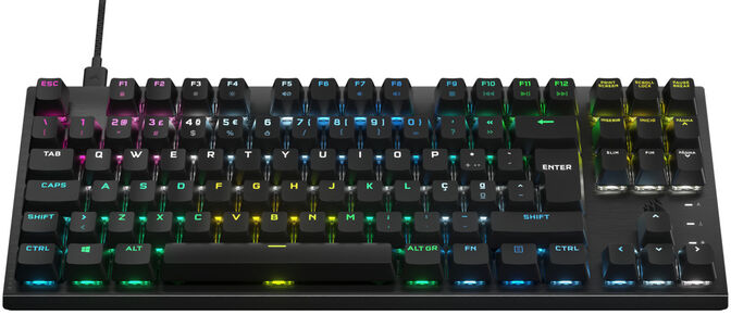 Teclado Corsair K60 RGB Pro TKL Optical Mechanical Mec&acirc;nico (PT) image number 1