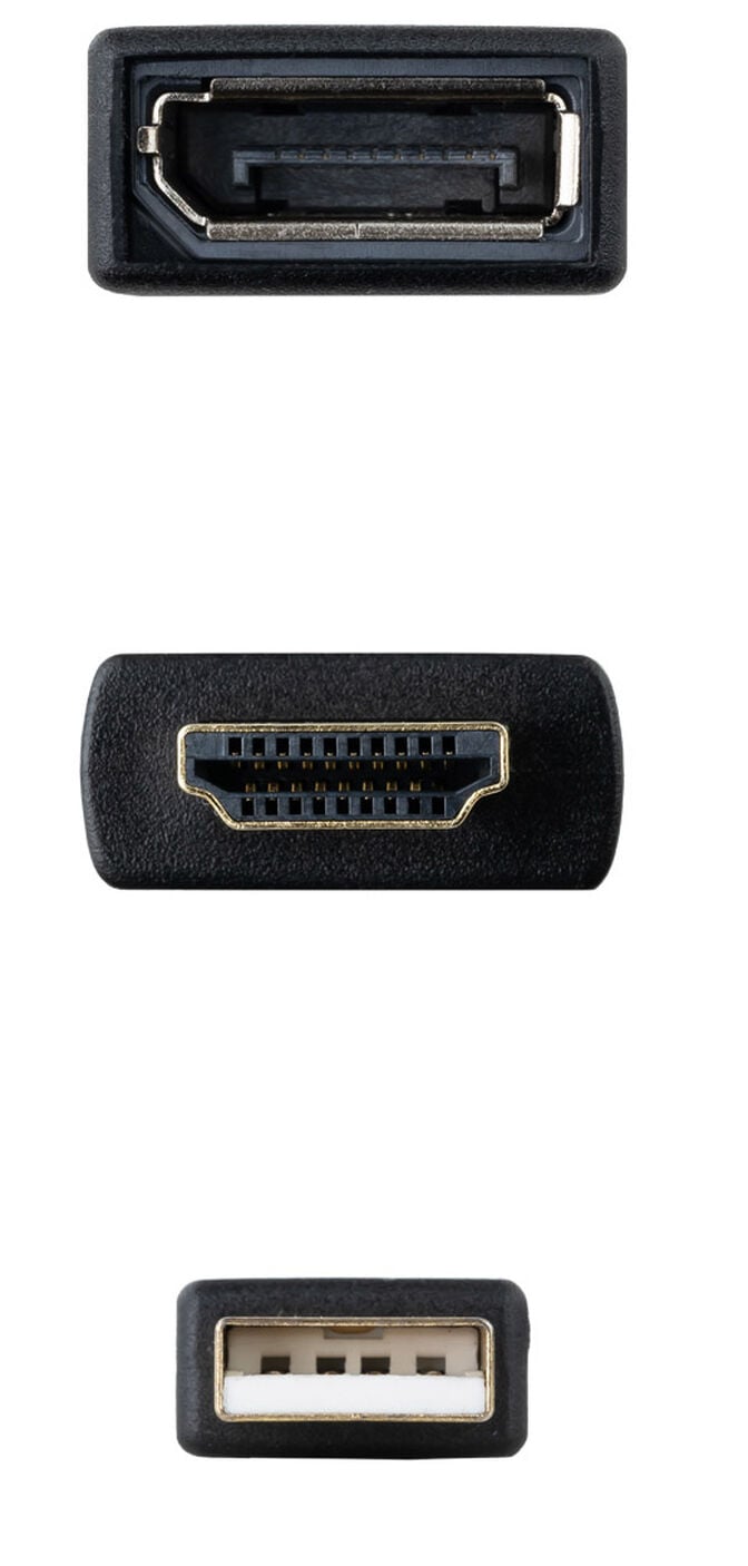 Adaptador Nanocable HDMI 2.0 > DisplayPort V1.2 0.2 M Preto image number 2
