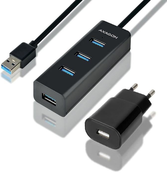 HUB de carregamento AXAGON HUE-S2BP 4x USB3.0, MicroUSB Charging, Incl. AC Adapter image number 0